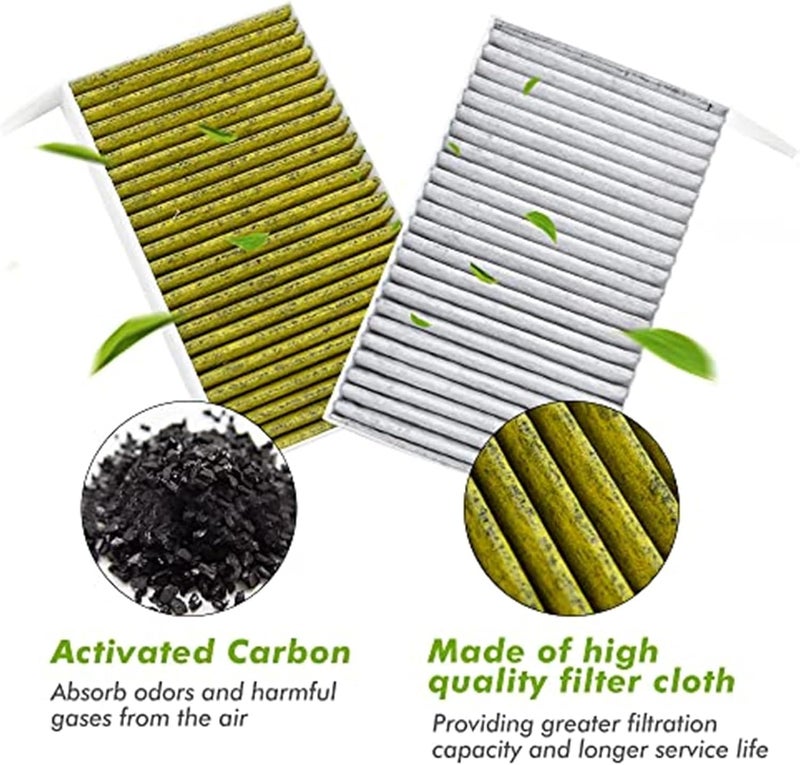 DEMULAX Activated Carbon Air Filter for Tesla Model 3 Y 2023 - Image 2