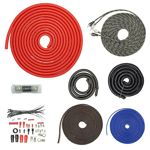 SoundBox T4AW-R, 4 Gauge Amp Kit Complete Amplifier Install Wiring Cable - 4500W - Image 1
