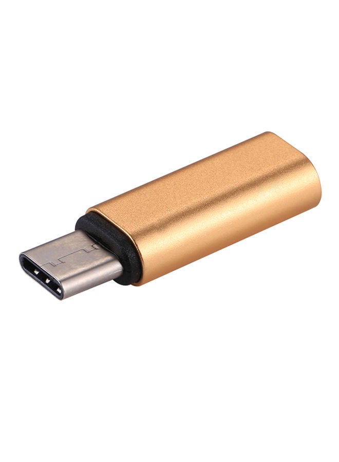 NIBEMINENT 8-Pin Female To Type-C Male Adapter Gold - Image 1