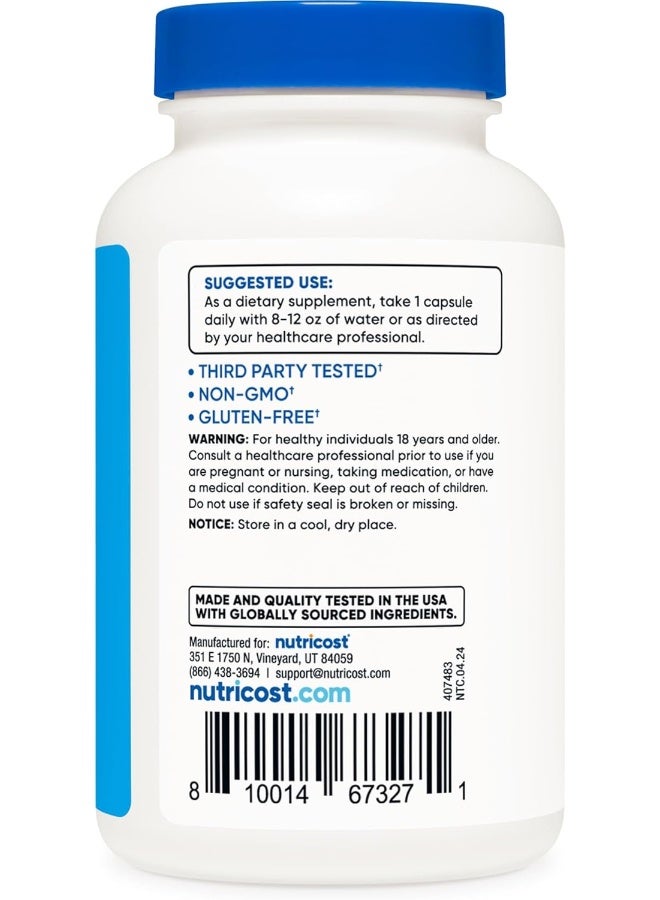 Nutricost Electrolyte Complex (Advanced Hydration with Real SaltÂ®) 120 Capsules - 8 Hydrating Electrolytes And Vitamins, Gluten Free, Non-GMO, Vegetarian - Image 4