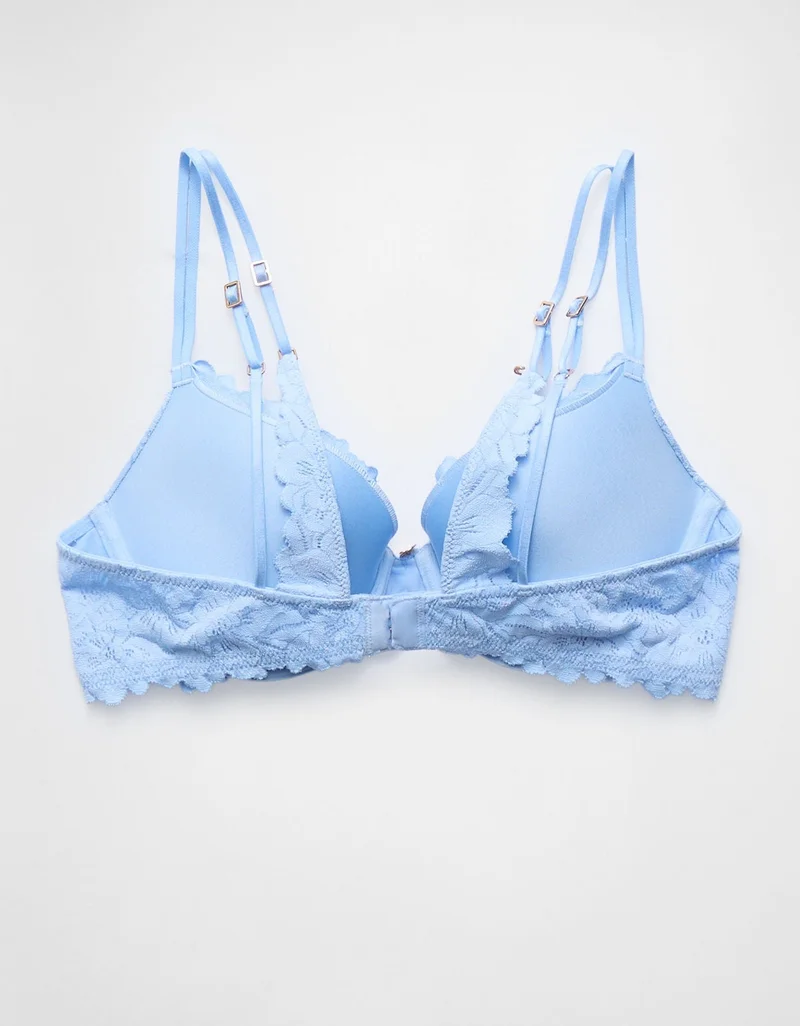 Aerie  Aerie Show Off Rosey Lace Demi Push Up Bra for Women | Best Price UAE