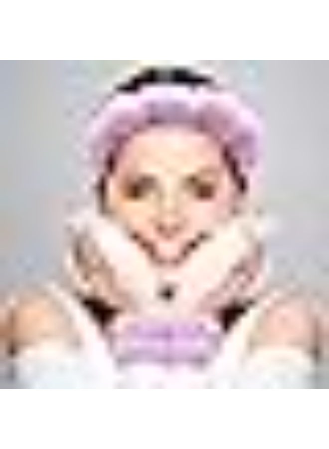Spa Headband and Wristband Set, Terry Cloth Soft Puffy Hairband with Non-Slip Design for Facial Cleansing and Skincare - Image 4