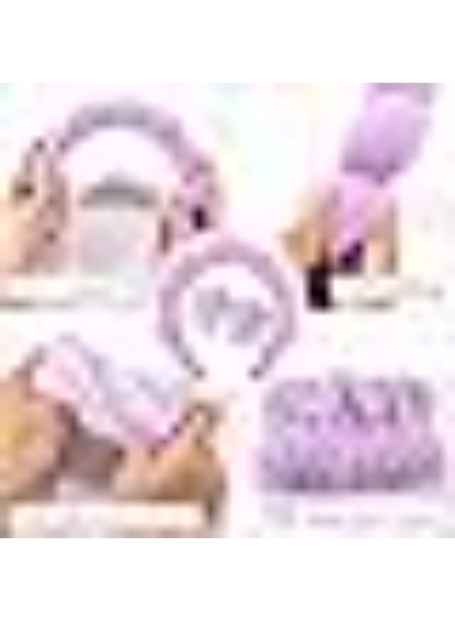 Spa Headband and Wristband Set, Terry Cloth Soft Puffy Hairband with Non-Slip Design for Facial Cleansing and Skincare - Image 5