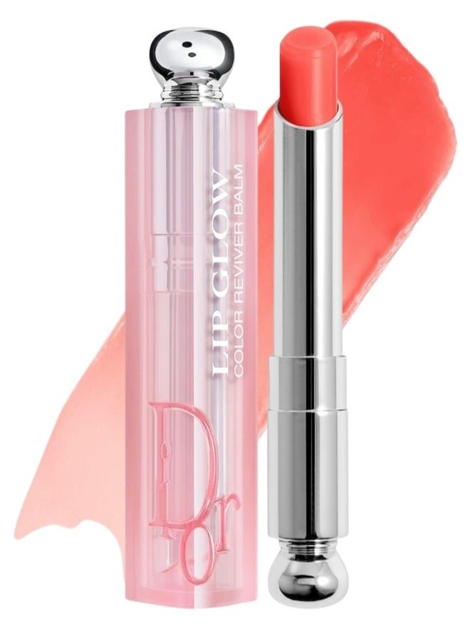 Dior Addict Dior Addict Lip Glow Balm - Shade 061 Poppy Coral 3.2g | Hydrating Lip Balm with Color Reviver Technology - Image 1
