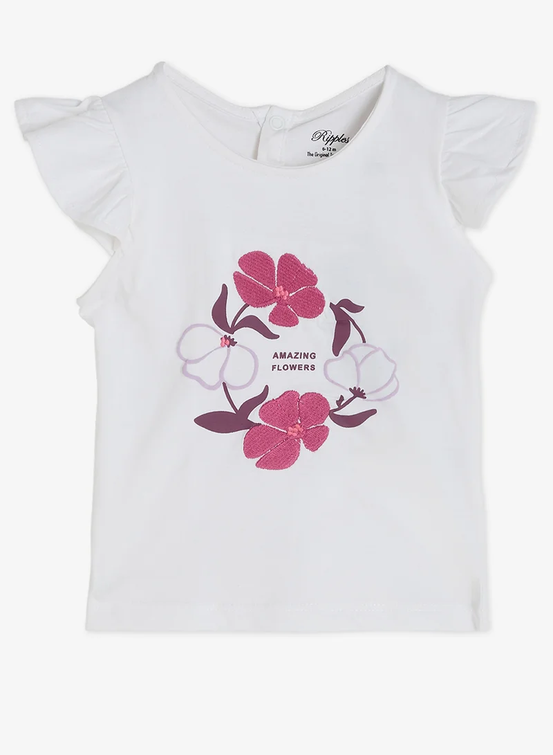 ريبلز مع نمشي Girls Regular T-shirt