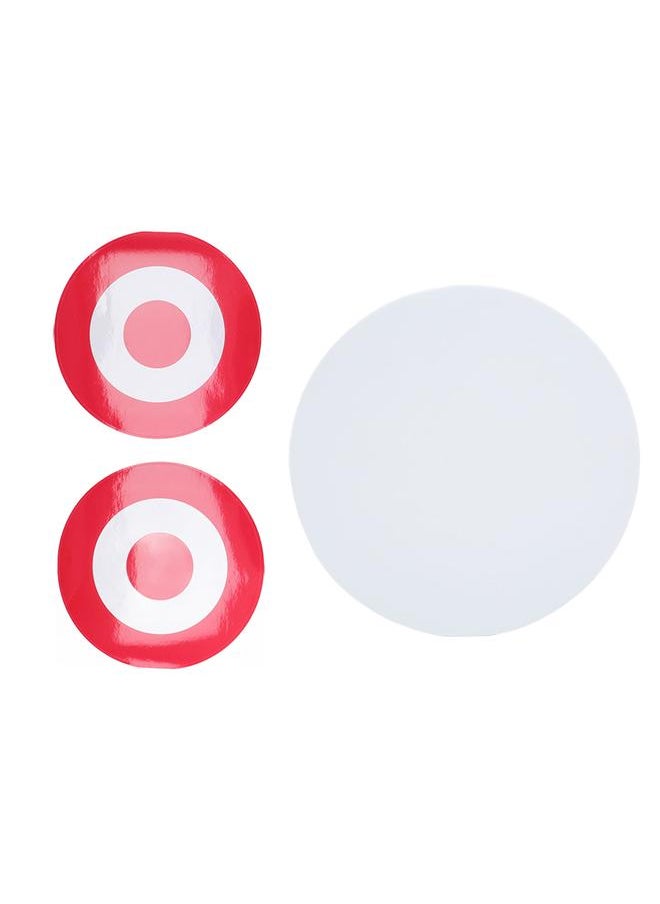 Thoraya - Archery Moving Target EVA Round Arrow Target Shooting Practice Target with 2 Target Papers White Red Target - Image 1