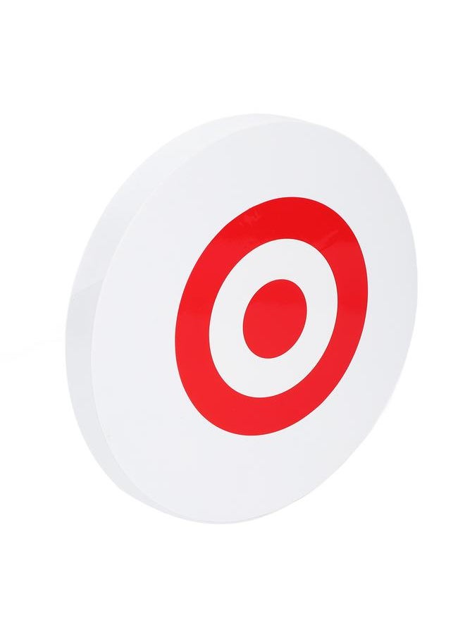 Thoraya - Archery Moving Target EVA Round Arrow Target Shooting Practice Target with 2 Target Papers White Red Target - Image 1