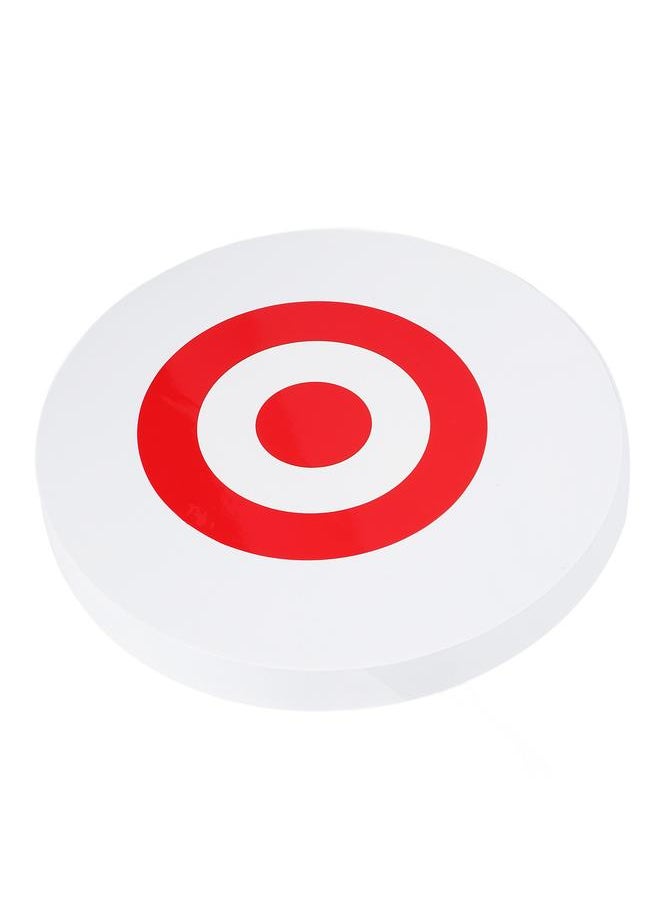 Thoraya - Archery Moving Target EVA Round Arrow Target Shooting Practice Target with 2 Target Papers White Red Target - Image 1