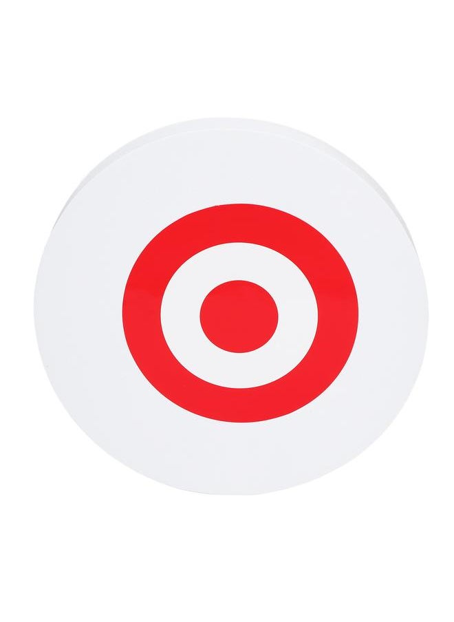 Thoraya - Archery Moving Target EVA Round Arrow Target Shooting Practice Target with 2 Target Papers White Red Target - Image 1