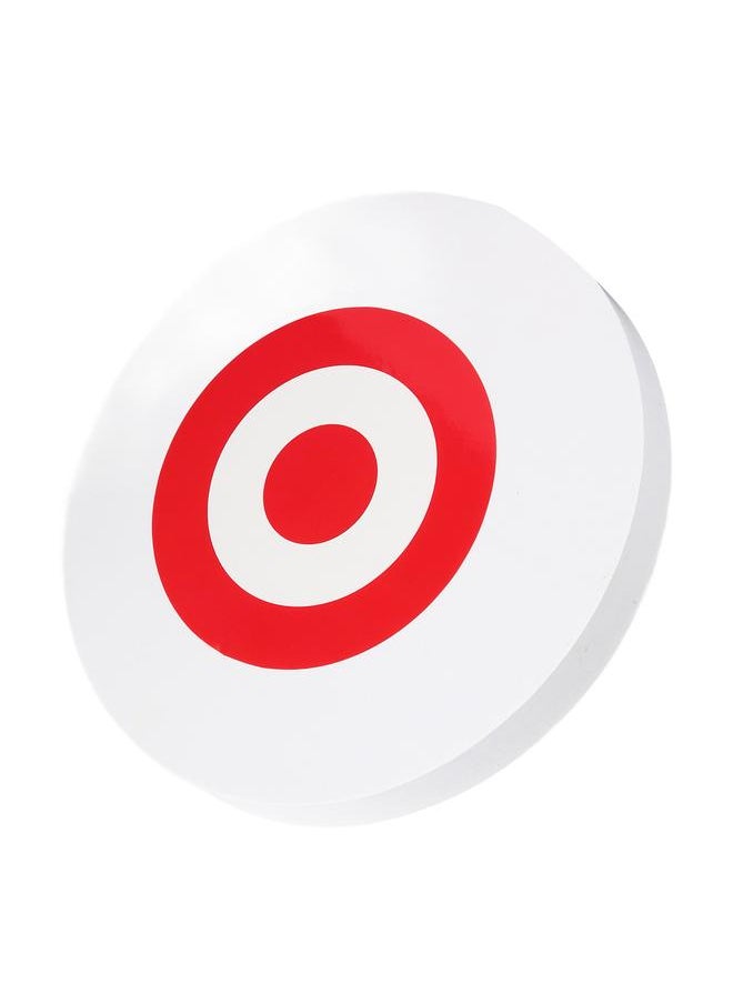 Thoraya - Archery Moving Target EVA Round Arrow Target Shooting Practice Target with 2 Target Papers White Red Target - Image 1