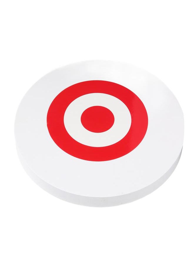 Thoraya - Archery Moving Target EVA Round Arrow Target Shooting Practice Target with 2 Target Papers White Red Target - Image 1