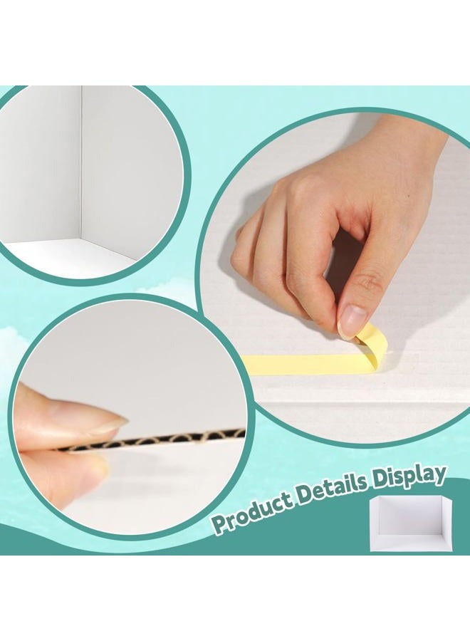 Warmtree 2 Pcs Diorama Box Cardboard Kit Supplies With Double Sided Tapes Tweezers White Latex Adhesive For Project Display, Display Case, 11.8 X 8.7 8.3 Inch - Image 2