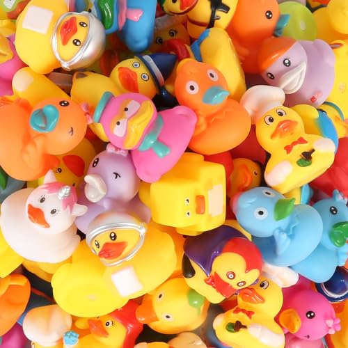 Audaisyly Rubber Ducks Bath Toy for Kids Assortment Duckies for Jeep Ducking Pool Floater Ducky Bathtub Beach Toys Party Favors Birthday - Image 5