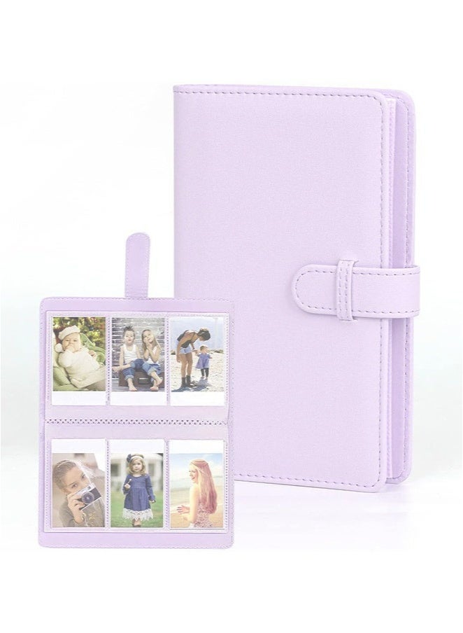 روكاوات 108 Pockets Mini Album متوافق مع Fujifilm Instax Mini Film ، مناسب لـ Instax Mini 12/11/7+/9/Evo/Link 2 ، 2x3 "ألبوم صور Canon Ivy 2 Kpop Photocard (Lilac Purple) - Image 1