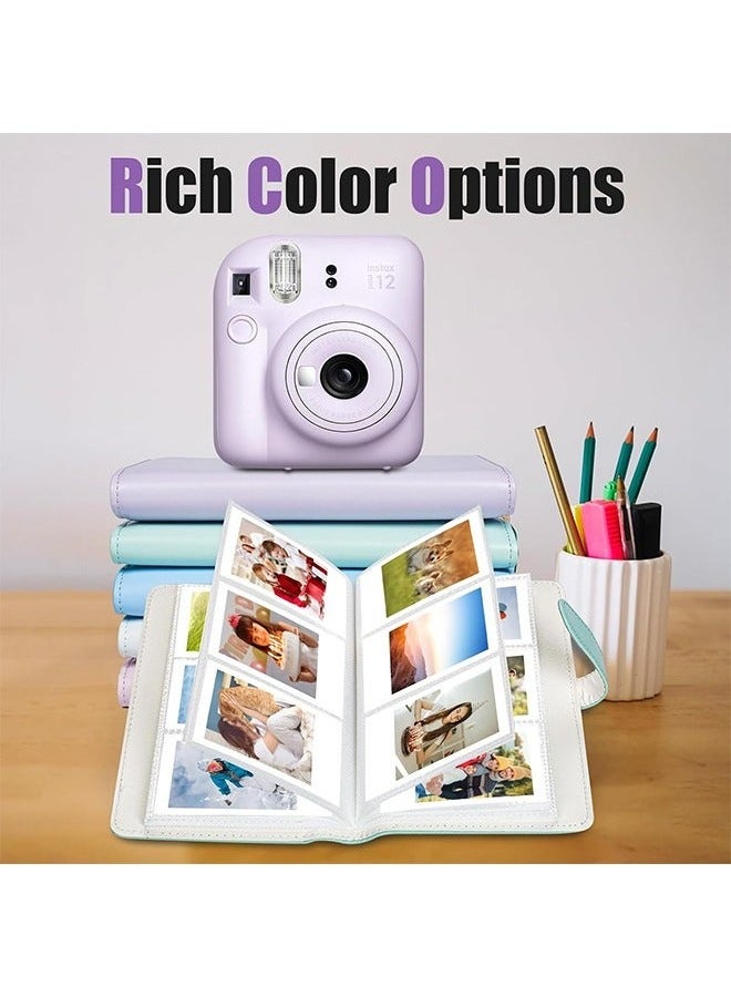 روكاوات 108 Pockets Mini Album متوافق مع Fujifilm Instax Mini Film ، مناسب لـ Instax Mini 12/11/7+/9/Evo/Link 2 ، 2x3 "ألبوم صور Canon Ivy 2 Kpop Photocard (Lilac Purple) - Image 4