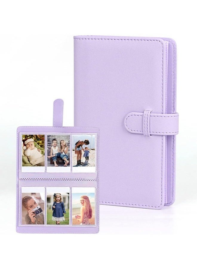 روكاوات 108 Pockets Mini Album متوافق مع Fujifilm Instax Mini Film ، مناسب لـ Instax Mini 12/11/7+/9/Evo/Link 2 ، 2x3 "ألبوم صور Canon Ivy 2 Kpop Photocard (Lilac Purple) - Image 2