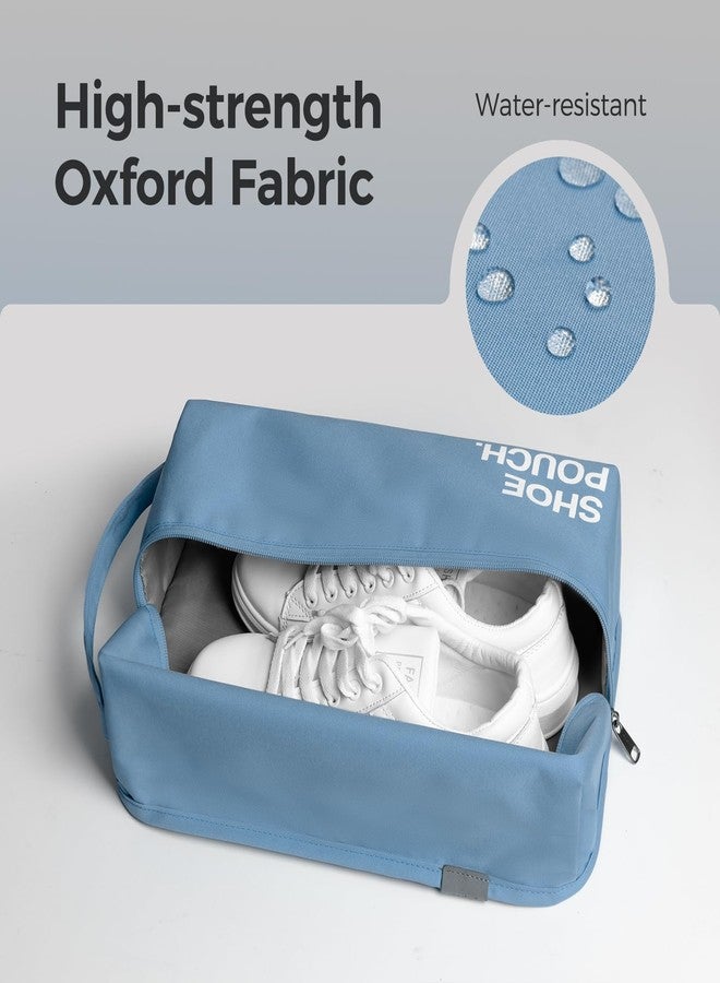 pack all Stylish Shoe Bag for Travel, Water-Resistant Shoe Pouch for Gym, Smell-Proof Soccer Cleats Bag for Sport (Dark Blue) - Image 2