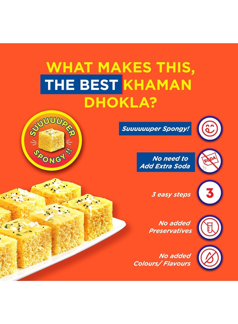 Gits Khaman Dhokla Instant Mix, Makes 120, Pure Veg, 1kg - Image 2