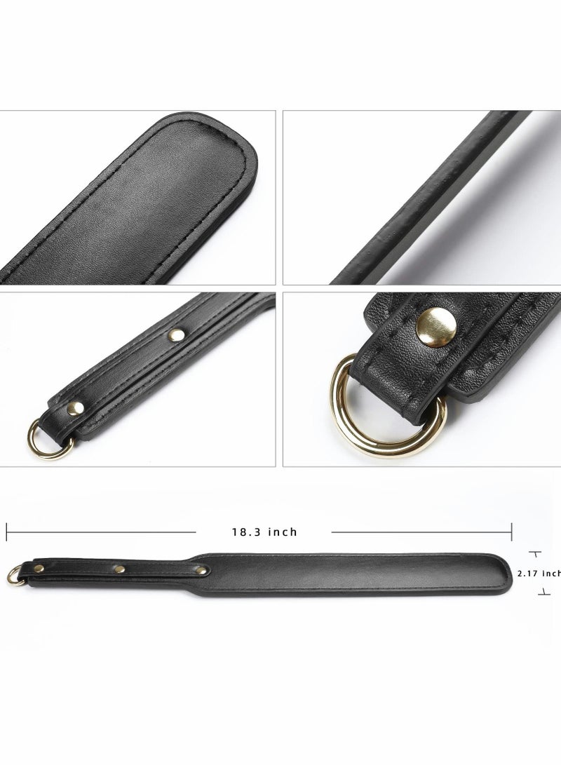 Y&D Riding Crop for Horses Durable Leather Paddle 18'' Lightweight Equestrian Crops - Image 4