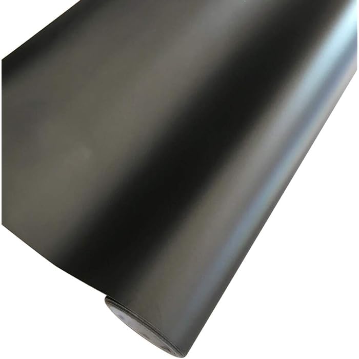 HAPPYMATES Solid Dark Matte Grey Vinyl Wrap Grey Adhesive Car Body Film Sticker Decal Sheet Roll Air Bubble Release DIY (12 x 60 Inch, Grey Matt Metallic Chrome) - Image 4