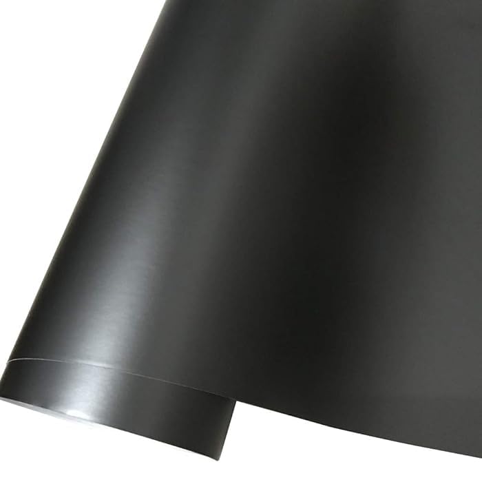 HAPPYMATES Solid Dark Matte Grey Vinyl Wrap Grey Adhesive Car Body Film Sticker Decal Sheet Roll Air Bubble Release DIY (12 x 60 Inch, Grey Matt Metallic Chrome) - Image 5