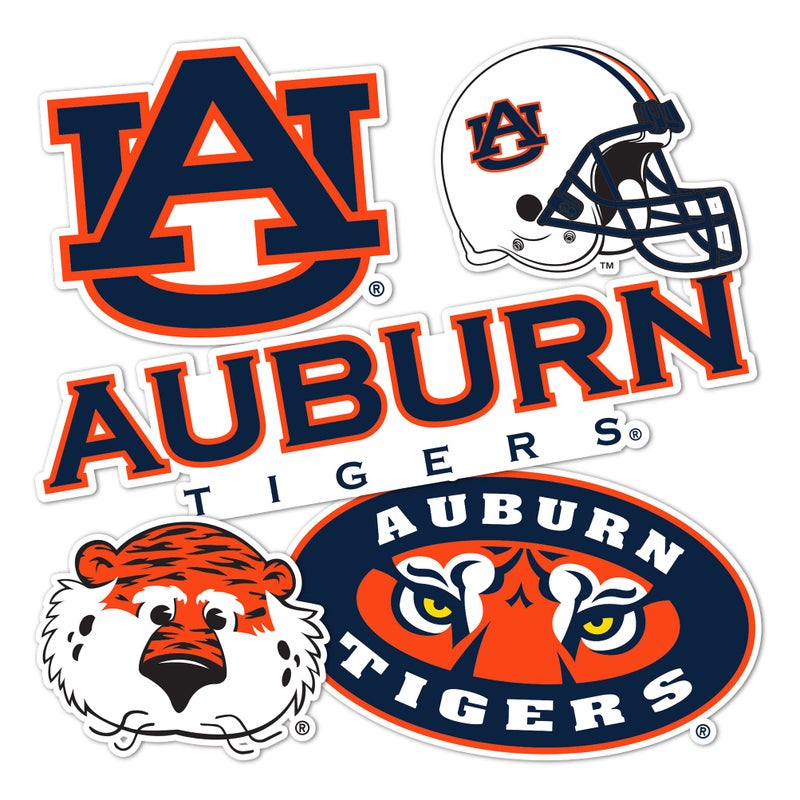 Desert Cactus Auburn University Sticker Tigers War Eagle Vinyl Decals Laptop Water Bottle Car Scrapbook Sheet T2 Type 2
