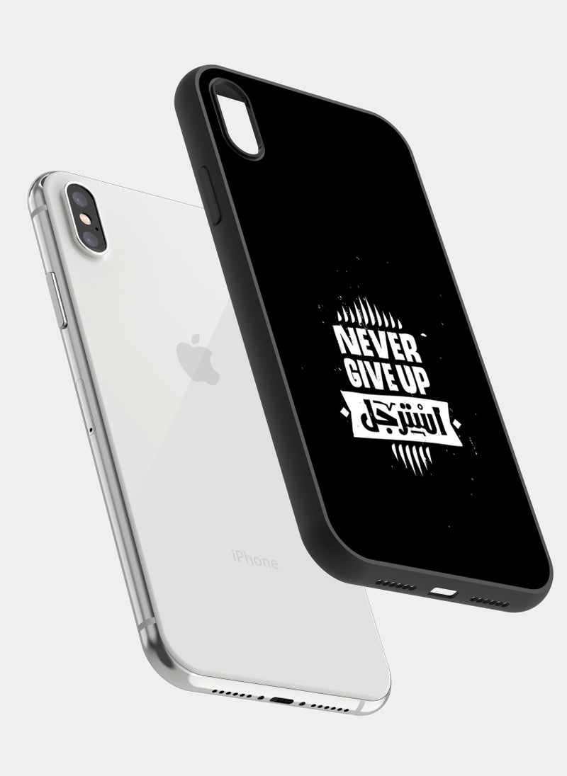 PXLAAT iPhone XS MAX case cover Never Give Up - Image 2