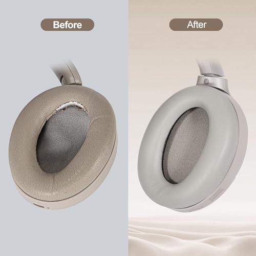 Aurivor Ear Pads for Sony WH-1000XM3 Headphones, Replacement XM3 Earpads Cushions with Soft Protein Leather, Noise Isolation Memory Foam, Reinforced Sealing - Image 4