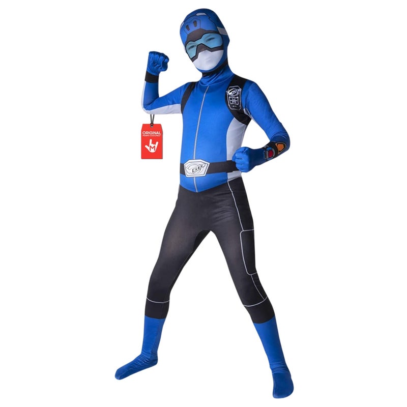 Morphsuits Morph Costumes Blue Power Ranger Costume Kids Halloween Costumes Medium - Image 5