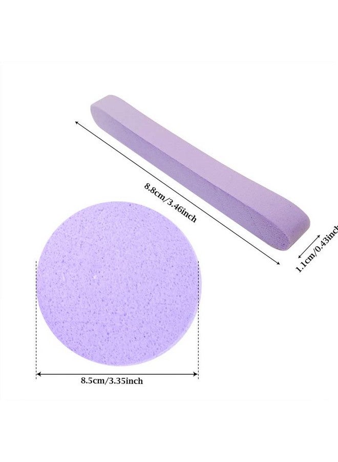 Fameza 12PCS Compressed Facial Sponge Sticks Round Face Sponge Pads Makeup Removal Wash Sponges for Women  - Image 3