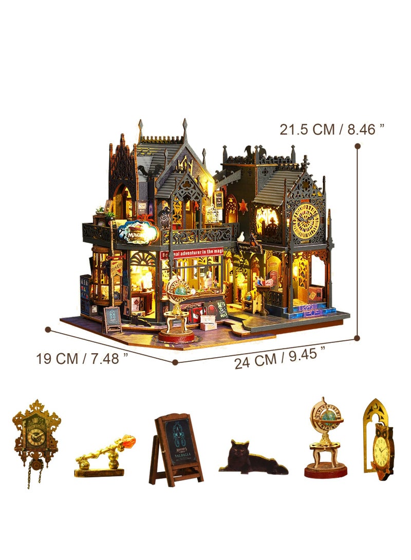 DIY Mini Magic Castle for Adults and Teens, Dollhouse Kits, Cottage Models, Kids Craft Sets, Holiday Gifts  - Image 3