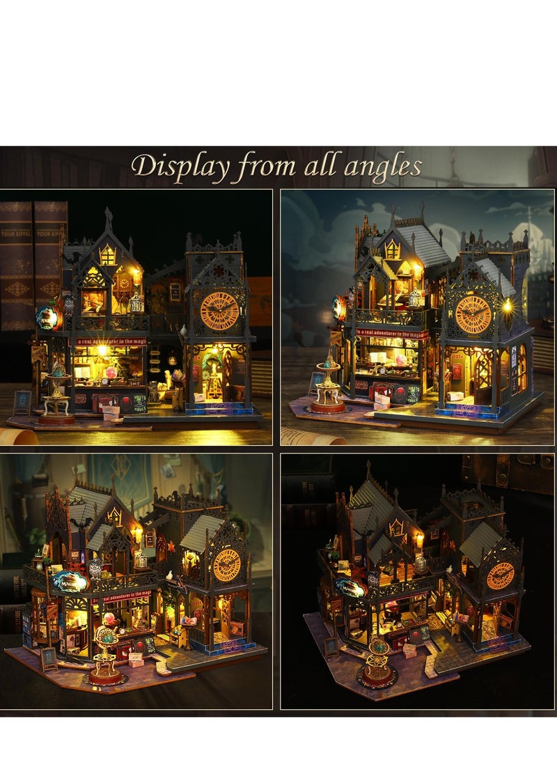DIY Mini Magic Castle for Adults and Teens, Dollhouse Kits, Cottage Models, Kids Craft Sets, Holiday Gifts  - Image 4