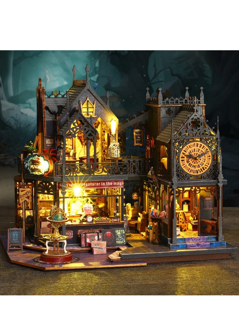 DIY Mini Magic Castle for Adults and Teens, Dollhouse Kits, Cottage Models, Kids Craft Sets, Holiday Gifts  - Image 2