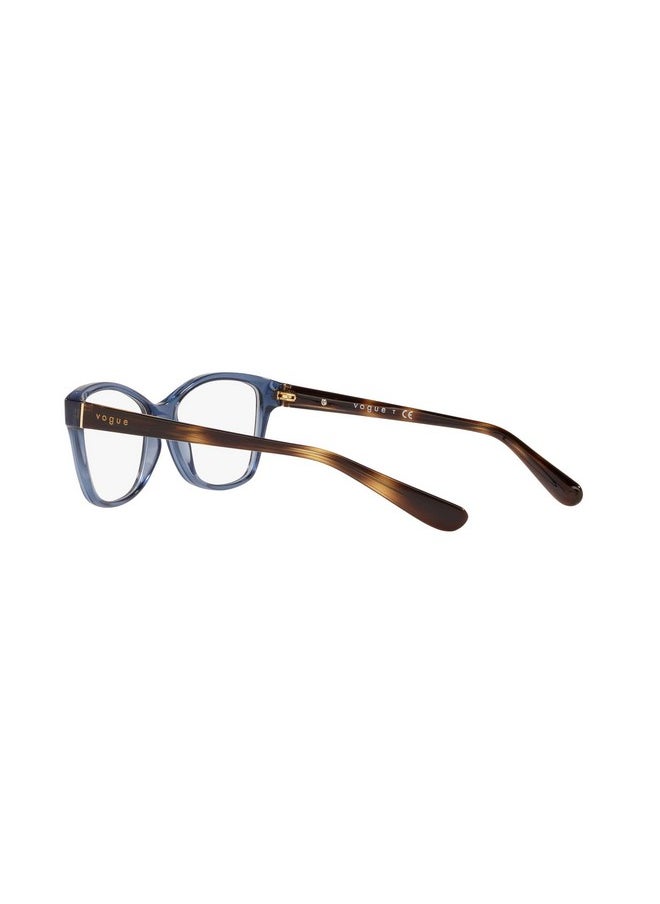 Vogue Eyewear Women'S Vo2998 Cat Eye Prescription Eyewear Frames, Transparent Blue/Demo Lens, 54 Mm  - Image 5