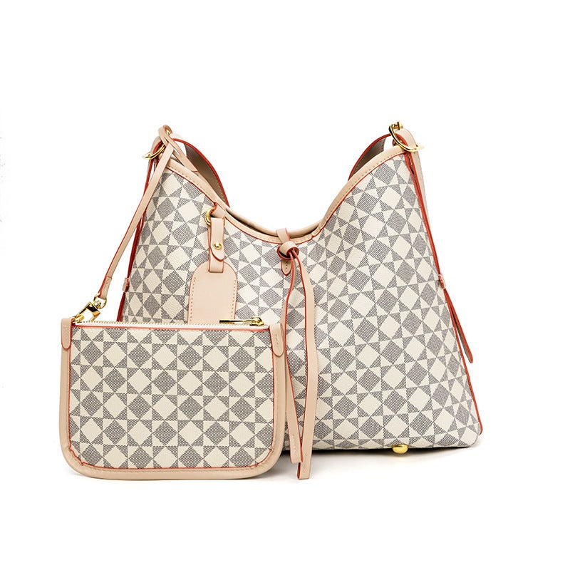 New Printed Carryall Checkerboard Baguette Bag Croissant Postman Shopping Bag Pillow Tote Bucket Women'S Bag - Image 3
