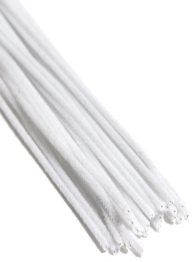 Cousin DIY White Chenille Pipe Cleaners, 3mm x 12 inch, 25 Pack - Image 3