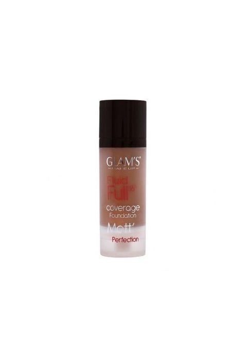 Glams Fluid Full16h - Coverage Foundation - Matte Perfection - 228 Almond - 30ml