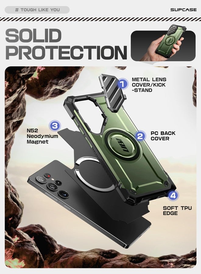 SUPCASE for Samsung Galaxy S25 Ultra Case with Camera Cover Stand (UBMag XT), [S Pen Friendly] [Compatible with MagSafe] [Military-Grade Protection] Magnetic Phone Case for S25 Ultra 6.9 Inch, Guldan - Image 5