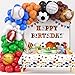 Winrayk 130Pcs Sports Birthday Party Decorations Supplies Sports Balloon Arch Backdrop Tablecloth Football Soccer Baseball Glove Basketball Volleyball Balloon Kid Sport Themed Birthday Party Supplies - Image 3