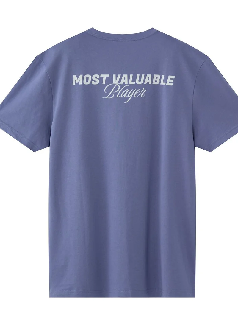 GIORDANO Men's Slim Fit Cotton Jersey Message Print Tee