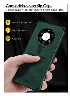 Y&D Lakobos Phone Case for Huawei Mate 40 Pro+, Ultra-thin Matte Leather Back Silicone Soft Edge Shockproof Full Body Protective Cover Pro Plus 6.76" -Black  - Image 5