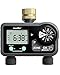 RAINPOINT Sprinkler Timer 2 Zone,Brass Water Timer with 6 Programmable Procedure Rain Delay/Manual/Automatic - Image 2
