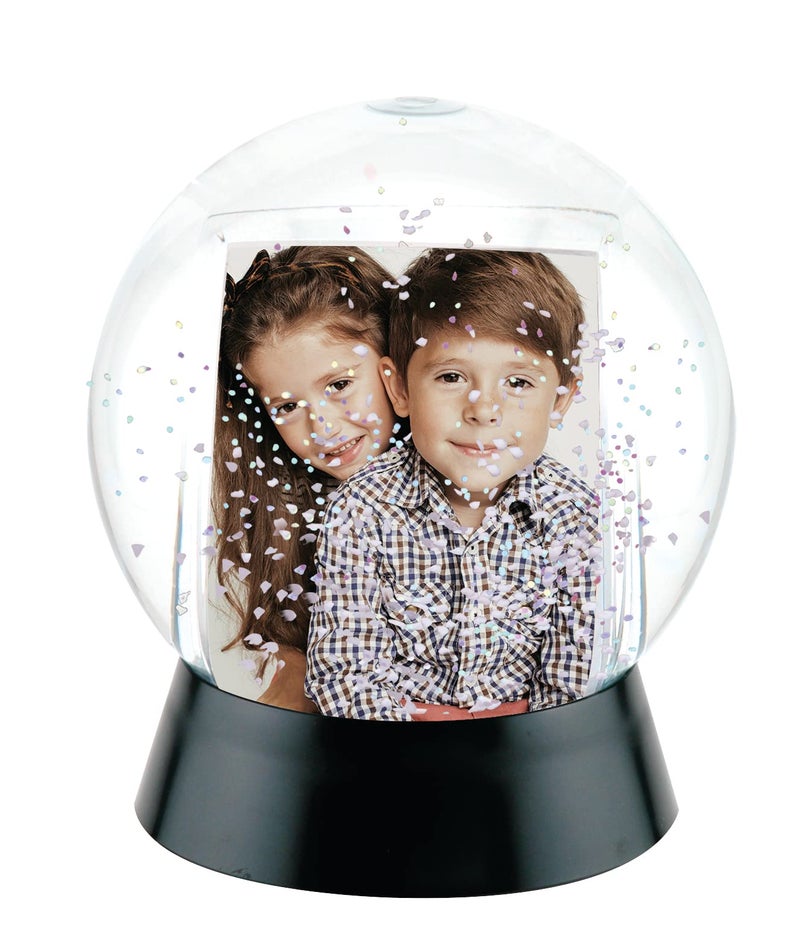 Neil Enterprises, Inc Neil Enterprises Inc. Sphere 2-Photo Snow Globe with Black Base - Image 3