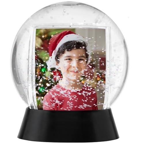Neil Enterprises, Inc Neil Enterprises Inc. Sphere 2-Photo Snow Globe with Black Base - Image 1