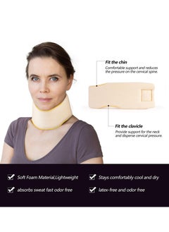 Y&D Soft Foam Neck Brace Universal Cervical Collar, Adjustable Support for Sleeping (3" Depth L)  - Image 2