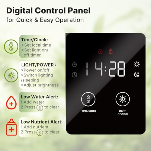 SUNCOZE 20 Pods Hydroponics Growing System Kit, Indoor Herb Garden with Grow Light 30W, 10L Large Water Tank with Adjustable Height to 25", Quiet Pump, Gardening Gifts, Green - Image 3