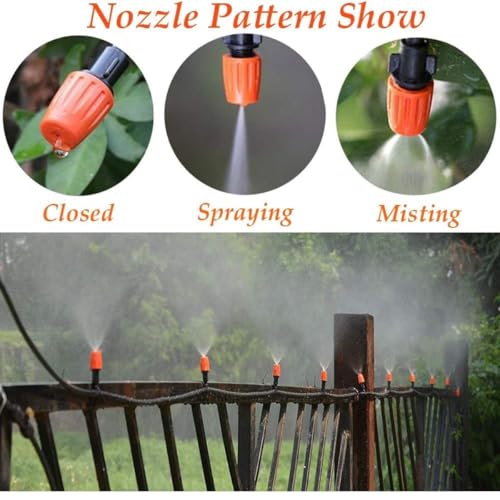 JERN DIY 15 Nozzle Misting Cooling Kit for Balcony, Lawn & Plants – Outdoor Summer Water Misting Spray System with Adjustable Nozzles for Patio, Garden & Plant Watering - Image 4