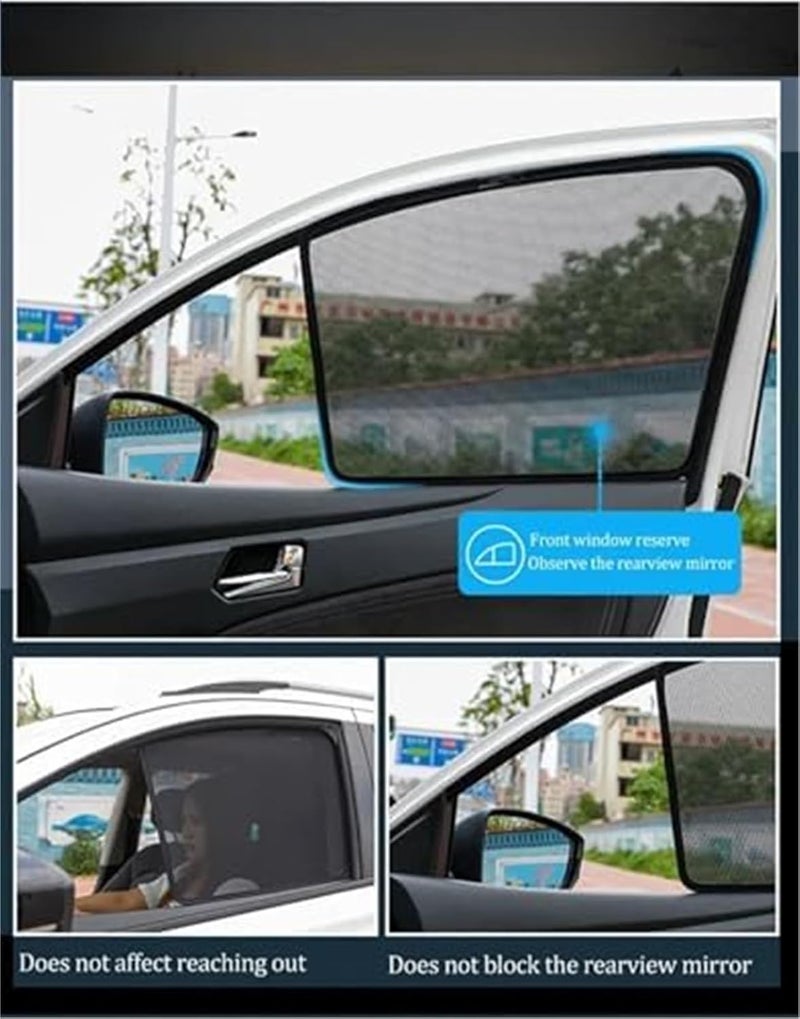 Yurefax Magnetic Car Sun Shades for Renault Koleos - Image 5