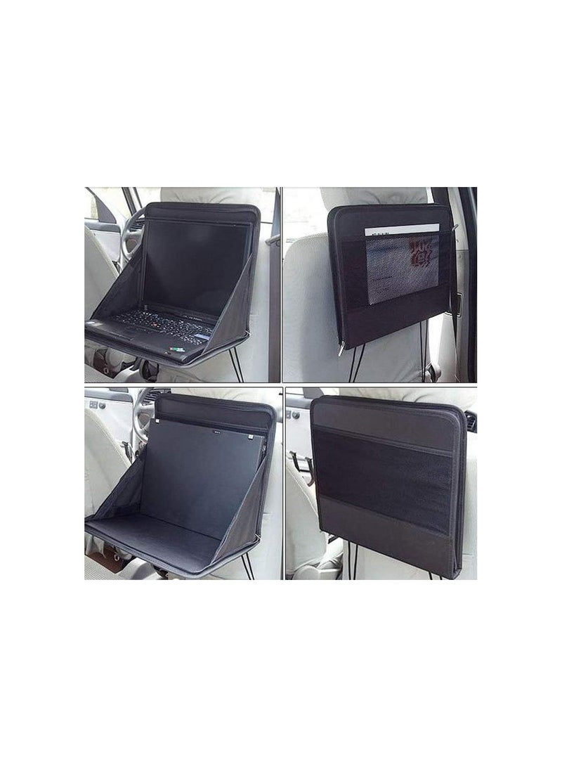 GGOOT -CP079 Foldable Portable Travel Multipurpose Laptop Bag Stand For Car,Car Laptop Holder Tray Bag,Car Vehicle Back Seat Laptop Tablet Notebook Eating Food Work Mount Stand Desk Holder.  - Image 3