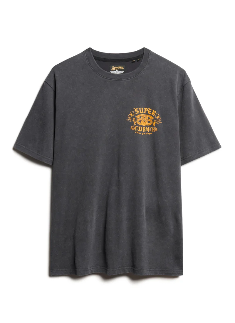 سوبر دراي Biker Rock Graphic Loose Tee